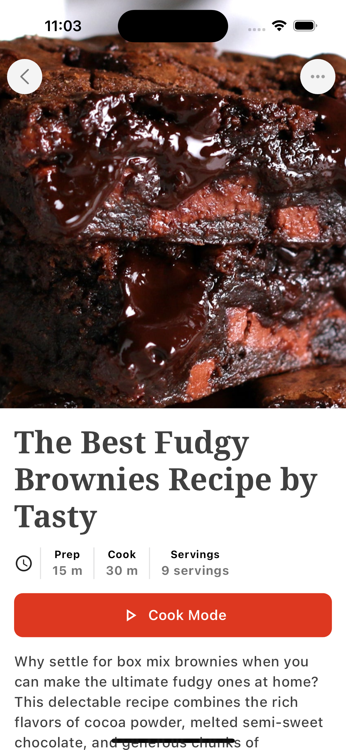 Recipe app preview